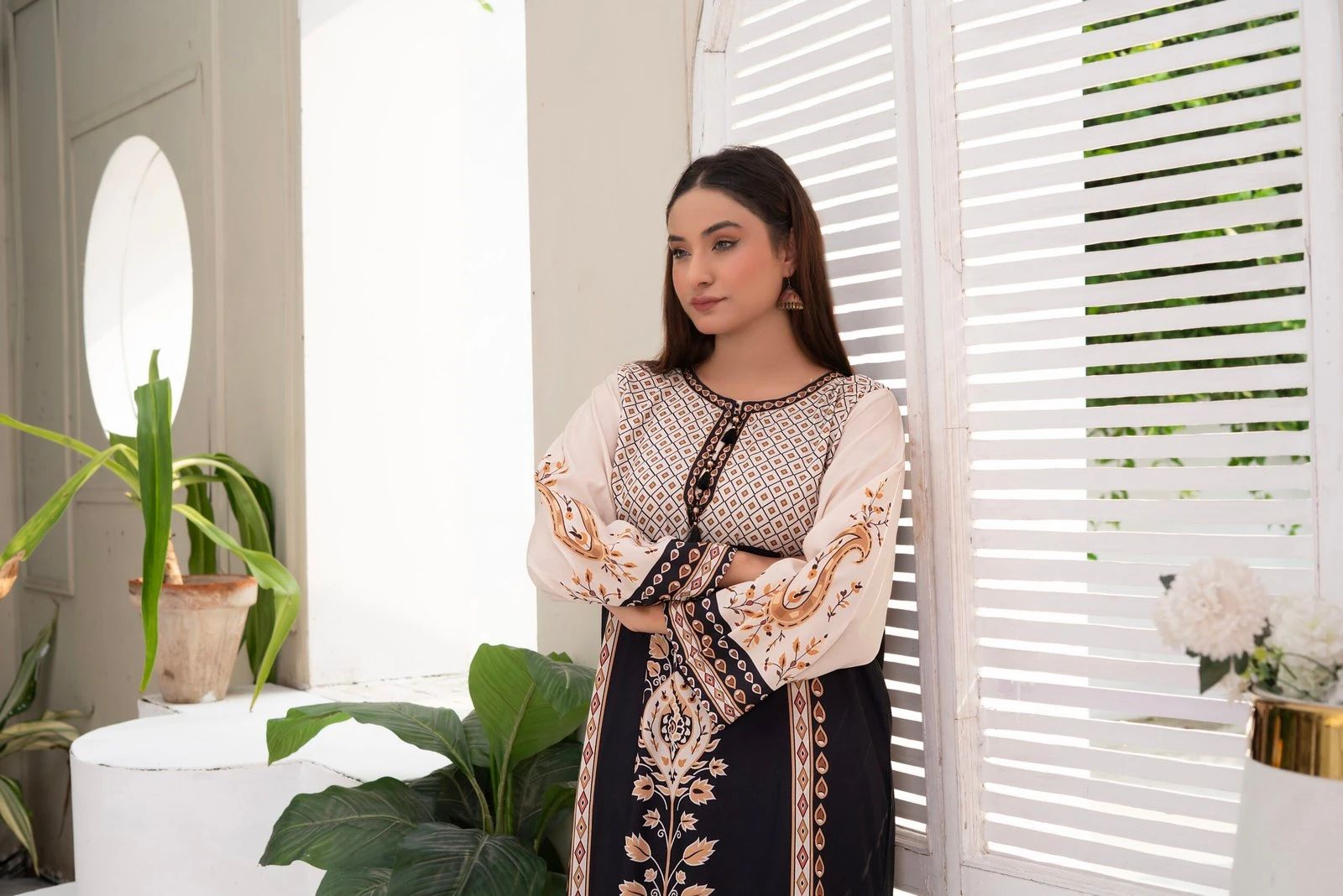 Raunaq 2PC - Black Embroidered Suit - Image 5